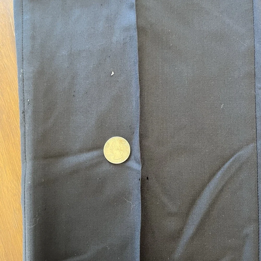 Santorelli Luxury Serge Dress Pants Men's 32 Black Straight Leg Formal NWT
